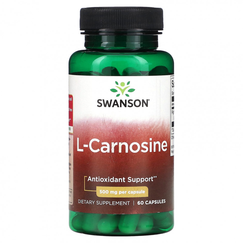 ���� ������ (Iherb) Swanson, L-��������, 500 ��, 60 ������, ������ �� 4900 ���