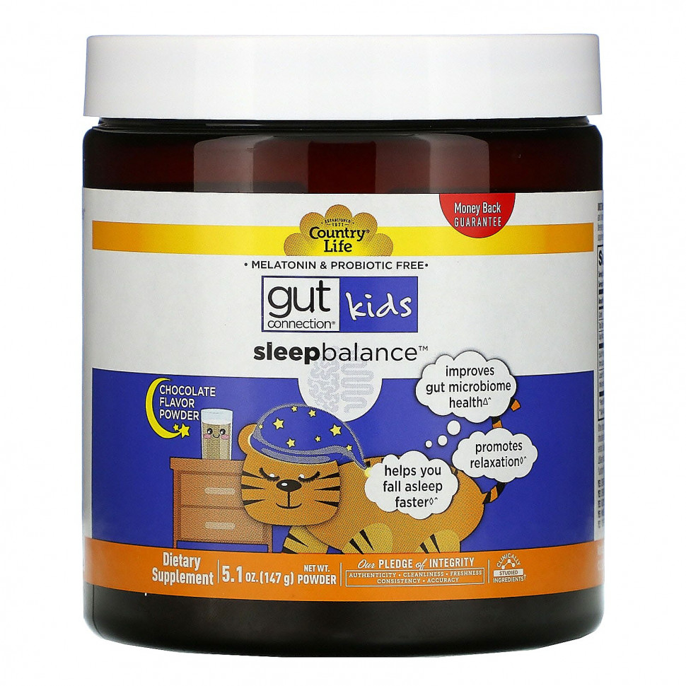 ���� ������ (Iherb) Country Life, Gut Connection Kids, Sleep Balance, ������� ������� ��� ����� ��� ��������� ���, ������� � ���������� ������, 147 � (5,1 �����), ������ �� 3940 ���