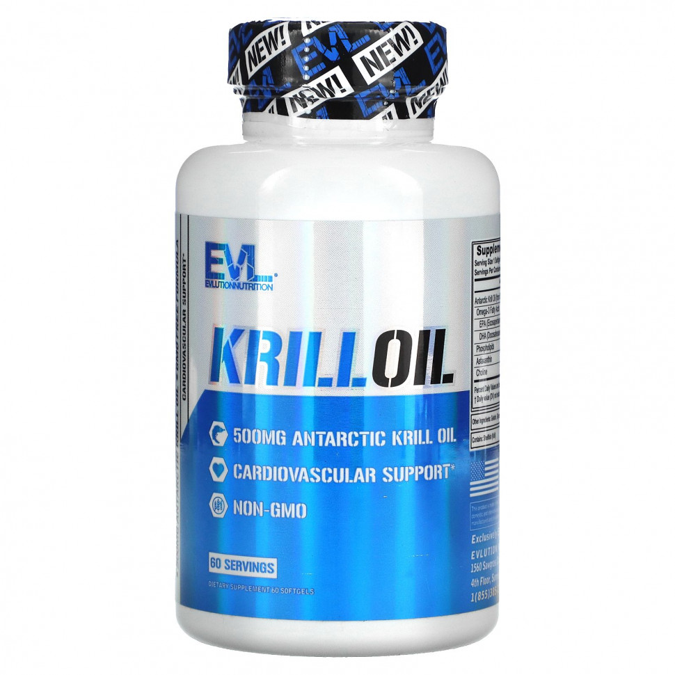 ���� ������ (Iherb) EVLution Nutrition, ����� �����, 500 ��, 60 ������, ������ �� 1540 ���