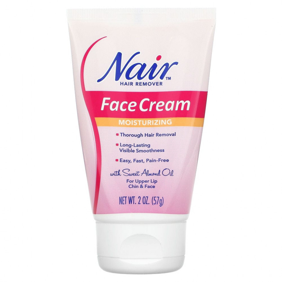   (Iherb) Nair, Hair Remover, Moisturizing Face Cream, 2 oz (57 g),   1150 