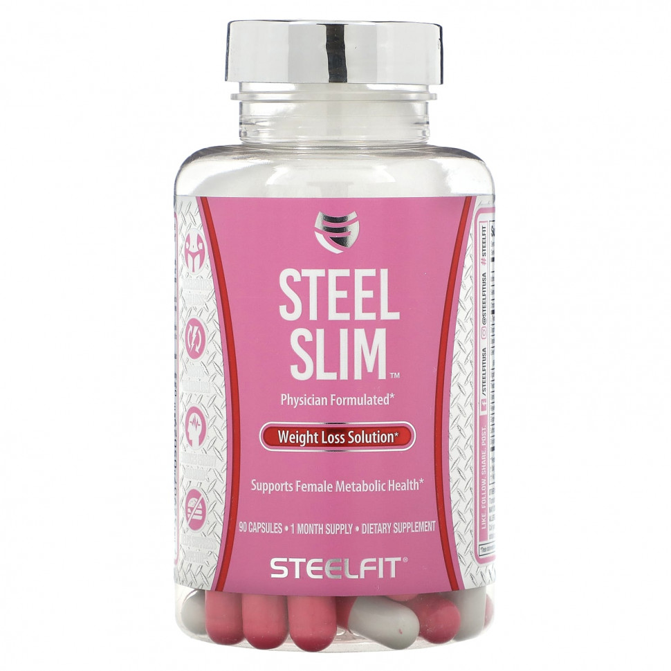 ���� ������ (Iherb) SteelFit, Steel Slim ��� �������� ����, 90 ������, ������ �� 6950 ���