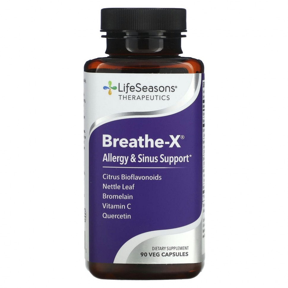   (Iherb) LifeSeasons, Breathe-X,      , 90  ,   6200 