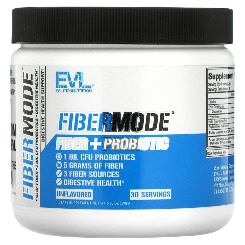   (Iherb) EVLution Nutrition, FiberMode,   ,  , 198  (6,98 ),   1980 