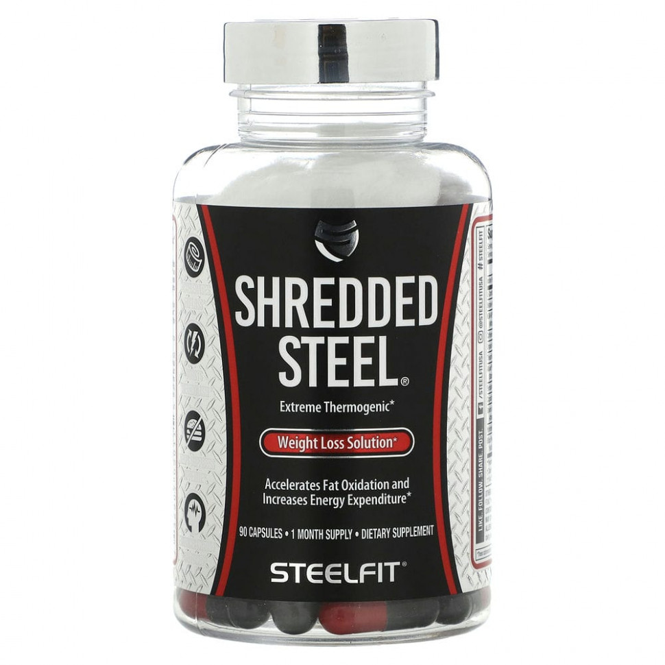 ���� ������ (Iherb) SteelFit, Shredded Steel, �������� ��� �������� ����, 90 ������, ������ �� 8690 ���