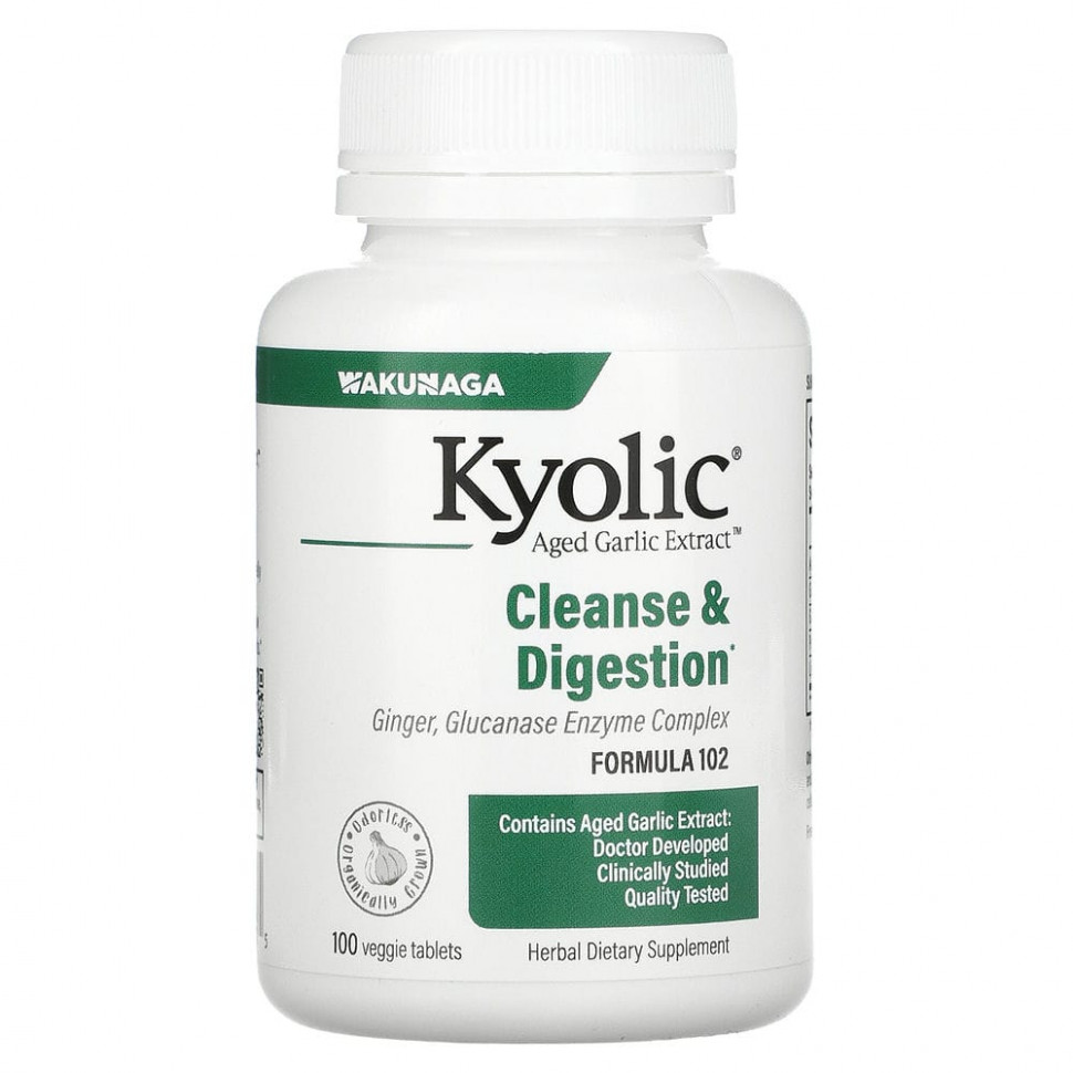 ���� ������ (Iherb) Kyolic, Kyolic Formula 102, Candida Cleanse & Digestion, 100 Vegetarian Tablets, ������ �� 2380 ���