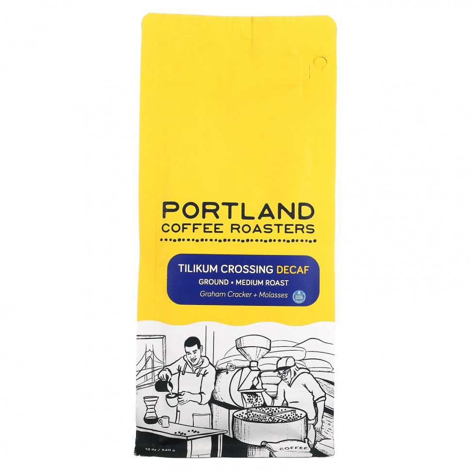 ���� ������ (Iherb) Portland Coffee Roasters, Tilikum Crossing Decaf, �������, ������� �������, 340 � (12 �����), ������ �� 2830 ���
