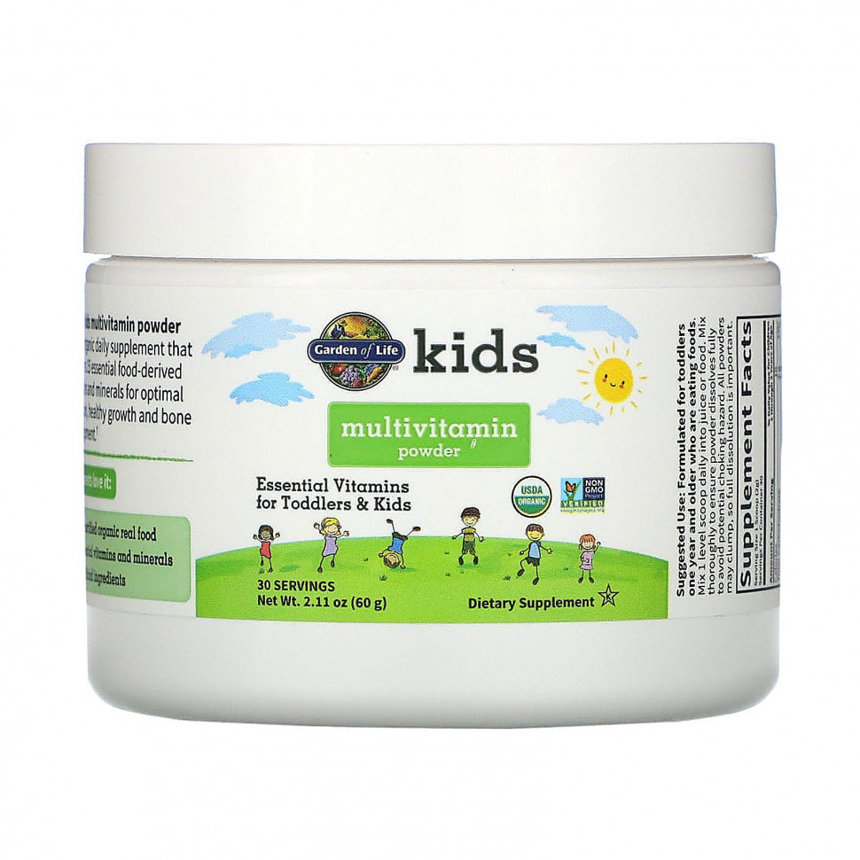 ���� ������ (Iherb) Garden of Life, Kids Multivitamin 2.11 oz (60 g) Powder, ������ �� 3160 ���