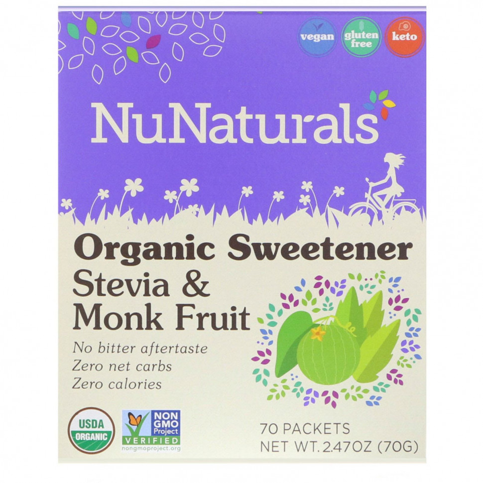 ���� ������ (Iherb) NuNaturals, ������������ �������������, ������ � �����, 70 ���������, 2,47 ����� (70 �), ������ �� 2060 ���