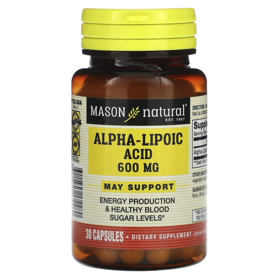 ���� ������ (Iherb) Mason Natural, �����-�������� �������, 600 ��, 30 ������, ������ �� 2100 ���