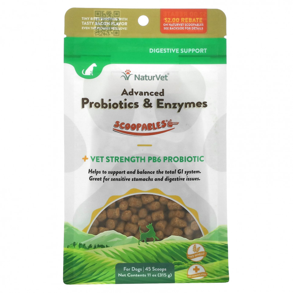 ���� ������ (Iherb) NaturVet, Scoopables, ���������� ���������� � ��������, ��� �����, �����, 315 � (11 �����), ������ �� 3540 ���