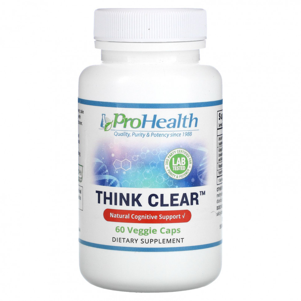 ���� ������ (Iherb) ProHealth Longevity, Think Clear, 60 ������������ ������, ������ �� 4030 ���
