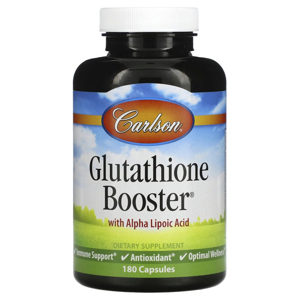 ���� ������ (Iherb) Carlson Labs, Glutathione Booster, ������� � �����������, 180 ������, ������ �� 6020 ���