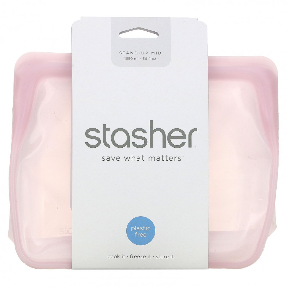 ���� ������ (Iherb) Stasher, Stand-Up Mid, �������, 1650 �� (56 ����. �����), ������ �� 4870 ���