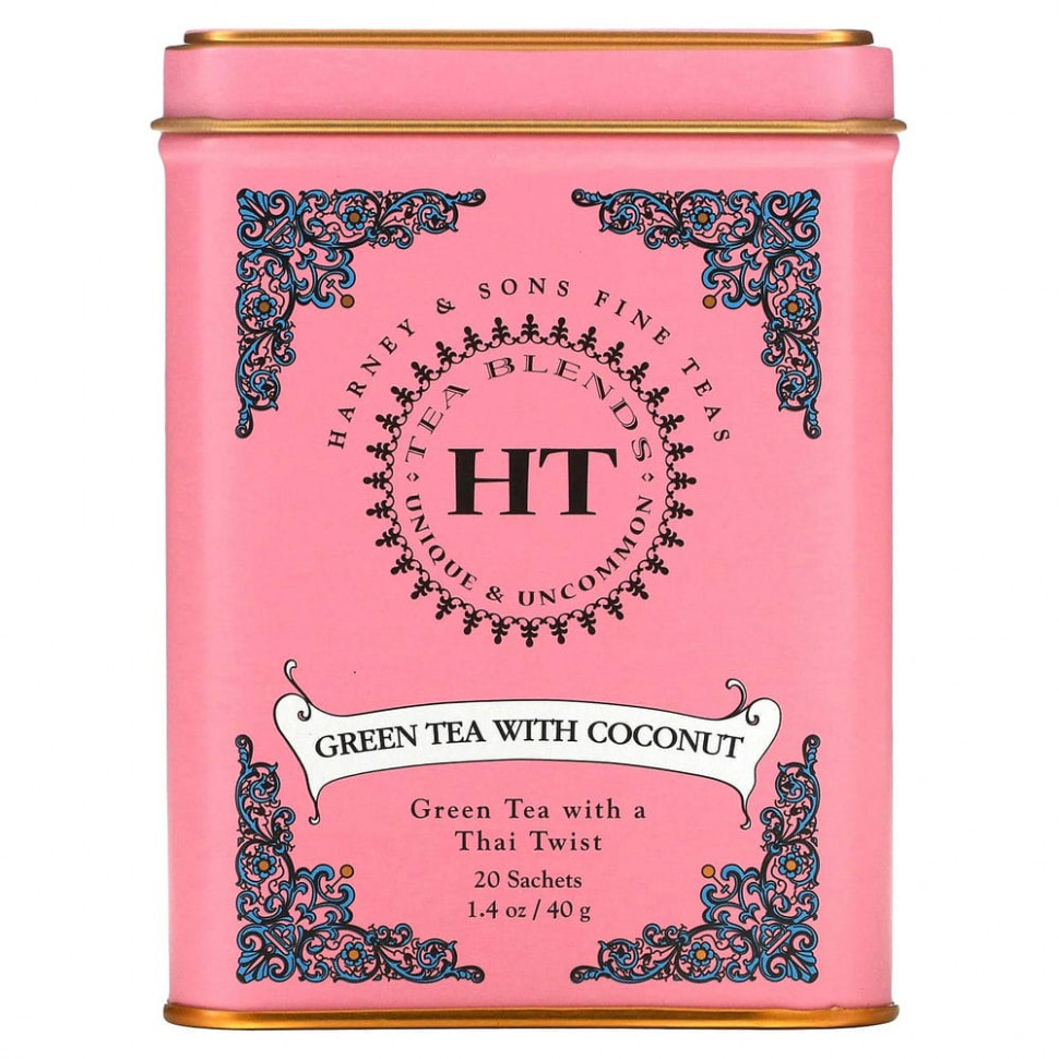 ���� ������ (Iherb) Harney & Sons, Green Tea with Thai Flavors, 20 Tea Sachets, 1.4 oz (40 g), ������ �� 1710 ���