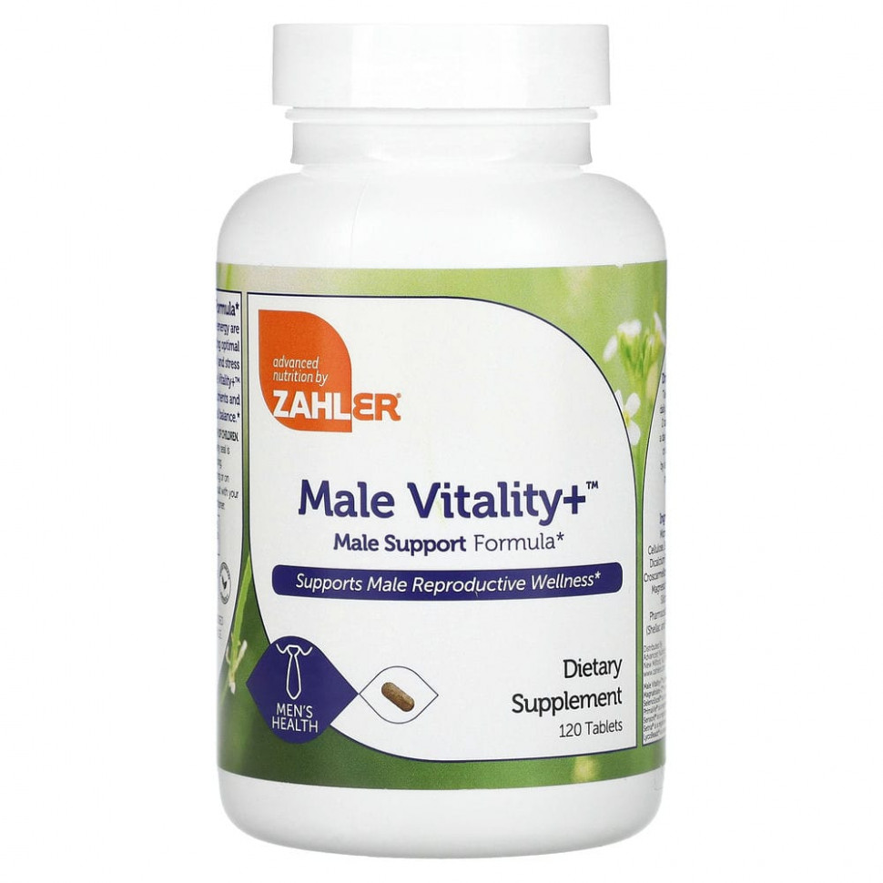   (Iherb) Zahler, Male Vitality +, 120 ,   9330 