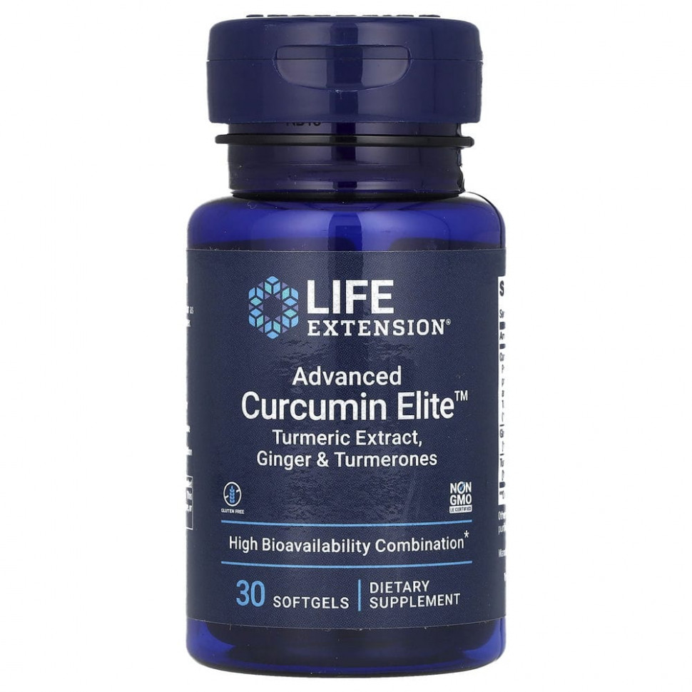 ���� ������ (Iherb) Life Extension, Advanced Curcumin Elite, �������� �������, ������ � ���������, 30 ������, ������ �� 3160 ���