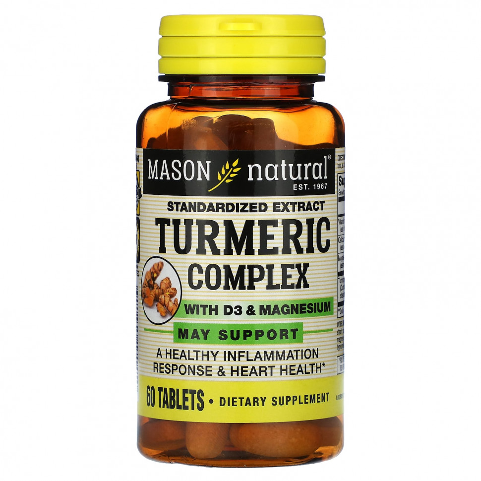 ���� ������ (Iherb) Mason Natural, �������� � �������� & ��������� D3 � �������, 60 ��������, ������ �� 2940 ���