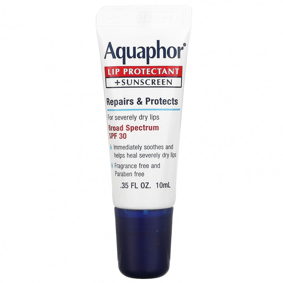 ���� ������ (Iherb) Aquaphor, �������� ��� ������ ��� � �������������� ��������, ������� ������ ������, SPF 30, 10 �� (0,35 ����. �����), ������ �� 1050 ���