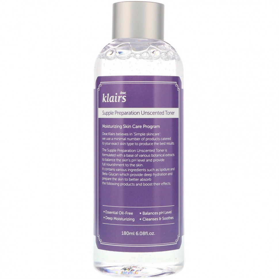 ���� ������ (Iherb) Dear, Klairs, Supple Preparation, ����� ��� ������, 180 �� (6,08 ����. �����), ������ �� 4520 ���