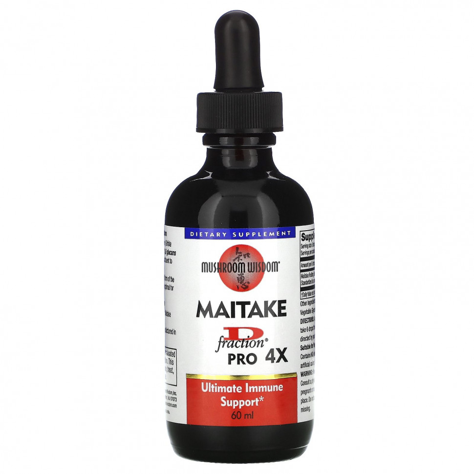 ���� ������ (Iherb) Mushroom Wisdom, Maitake D-Fraction, Pro 4X, 60 ��, ������ �� 15200 ���