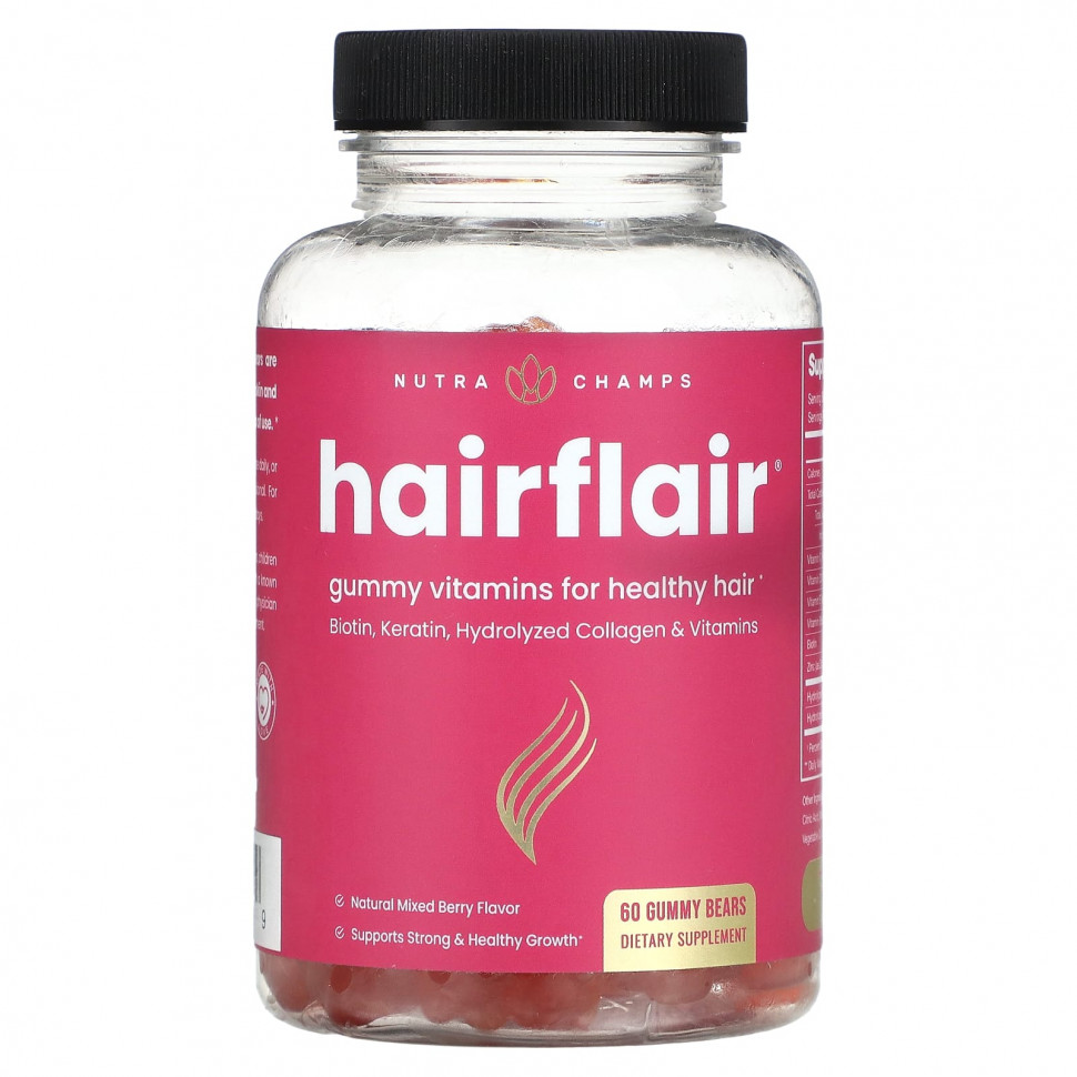 ���� ������ (Iherb) NutraChamps, Hairflair, ����������� ������� �������, 60 ����������� �����, ������ �� 3200 ���