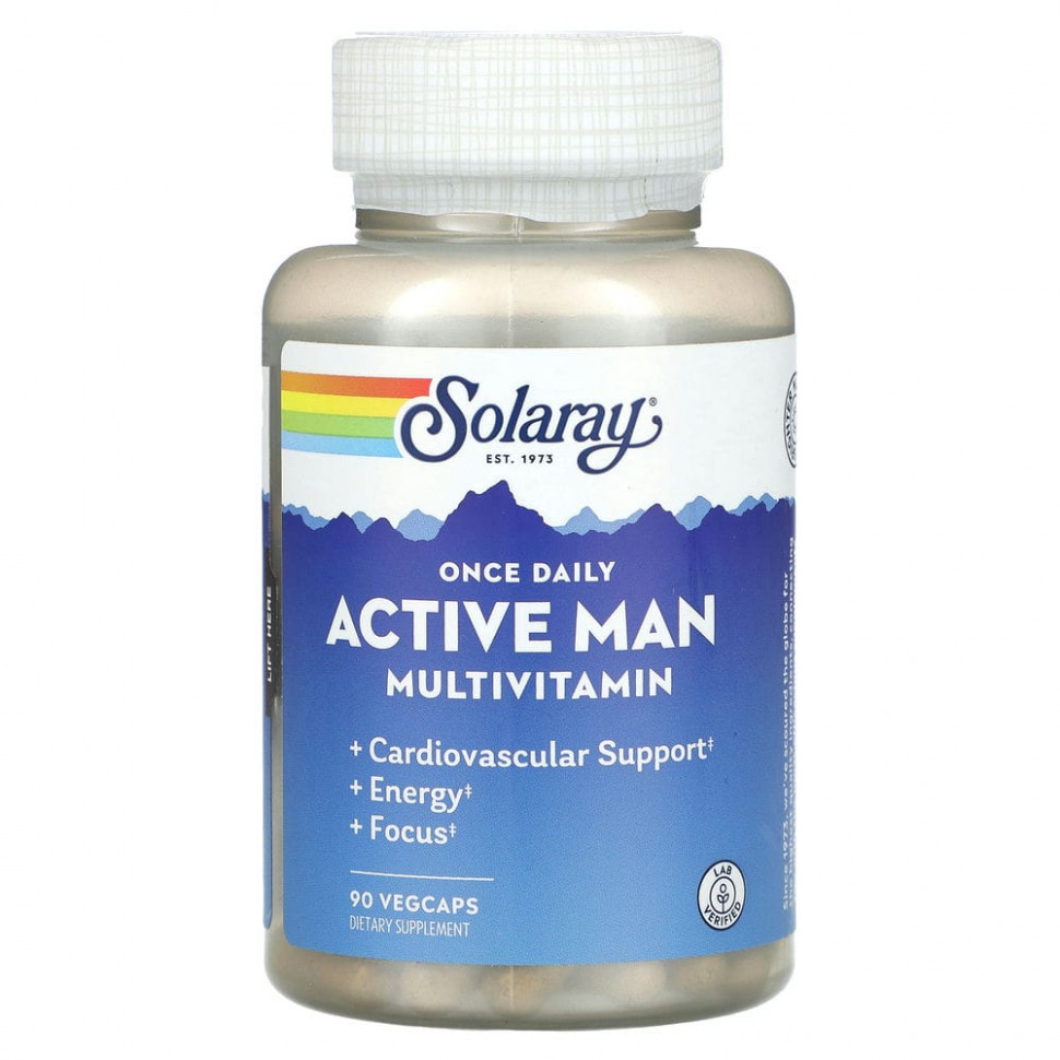 ���� ������ (Iherb) Solaray, �������������� ��� ������ Once Daily Active, 90 ������������ ������, ������ �� 3590 ���