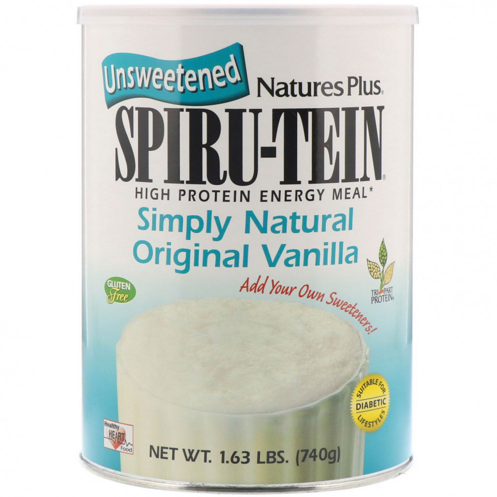 ���� ������ (Iherb) NaturesPlus, Spiru-Tein, ����������� ������� � ������� ����������� �����, ��� ������, �� ������ ����������� ������, 740 � (1,63 �����), ������ �� 8170 ���