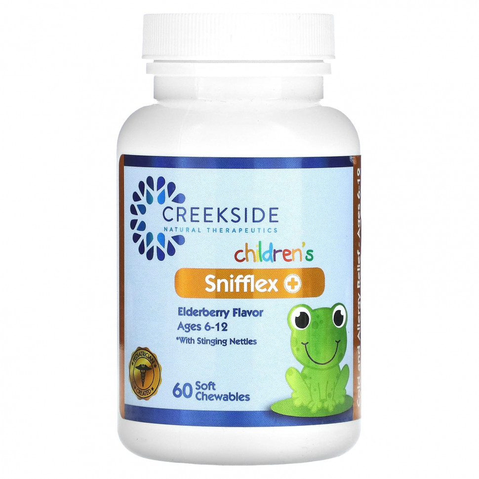 ���� ������ (Iherb) Creekside Natural Therapeutics, Snifflex Plus ��� ����� � �������� ���������, ��� ����� 6�12 ���, ������, 60 ������ ����������� ��������, ������ �� 3450 ���