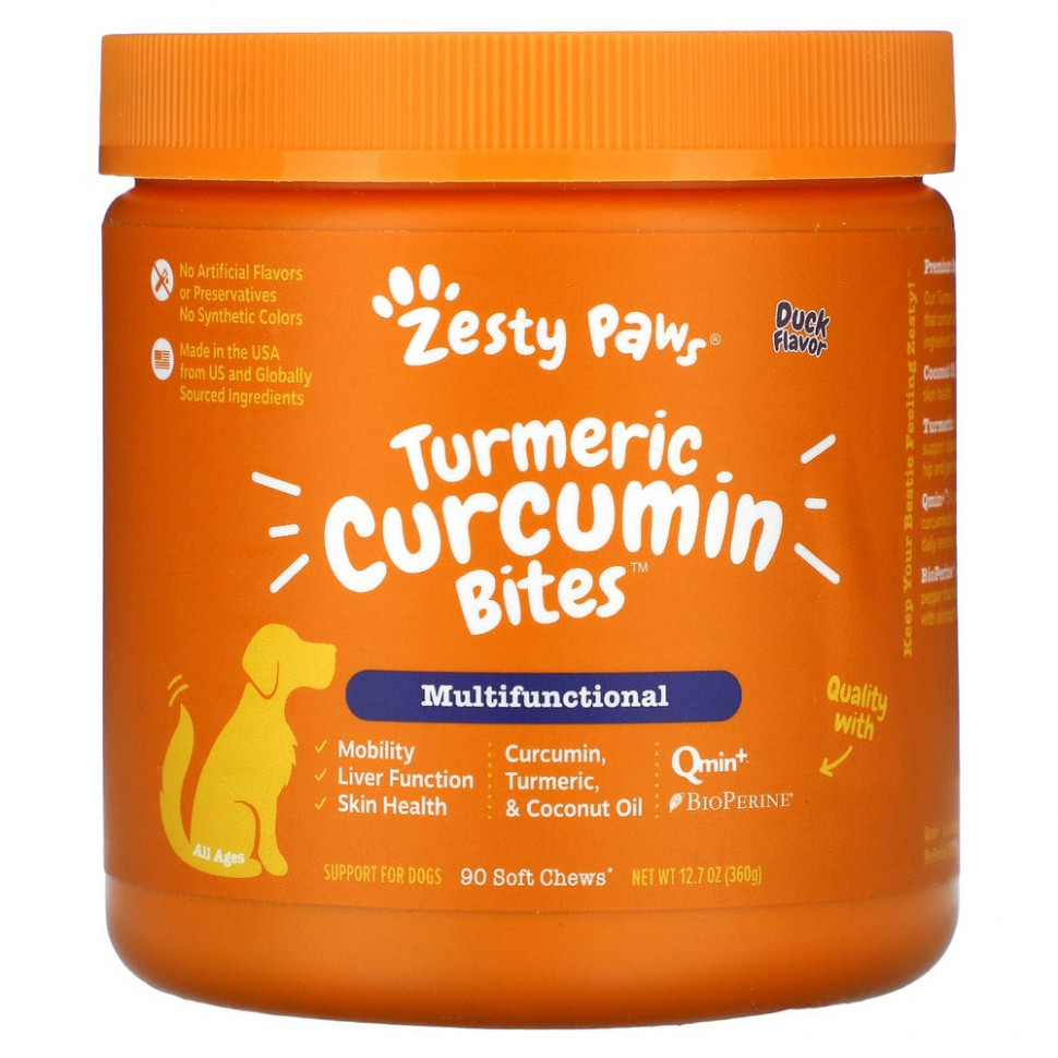 ���� ������ (Iherb) Zesty Paws, �������, �������� ��� �����, ��� ���� ���������, ������ ����, 90 ����������� ��������, ������ �� 6270 ���
