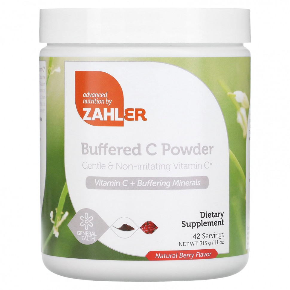���� ������ (Iherb) Zahler, Buffered C Powder, Natural Berry, 11 oz (315 g), ������ �� 4890 ���