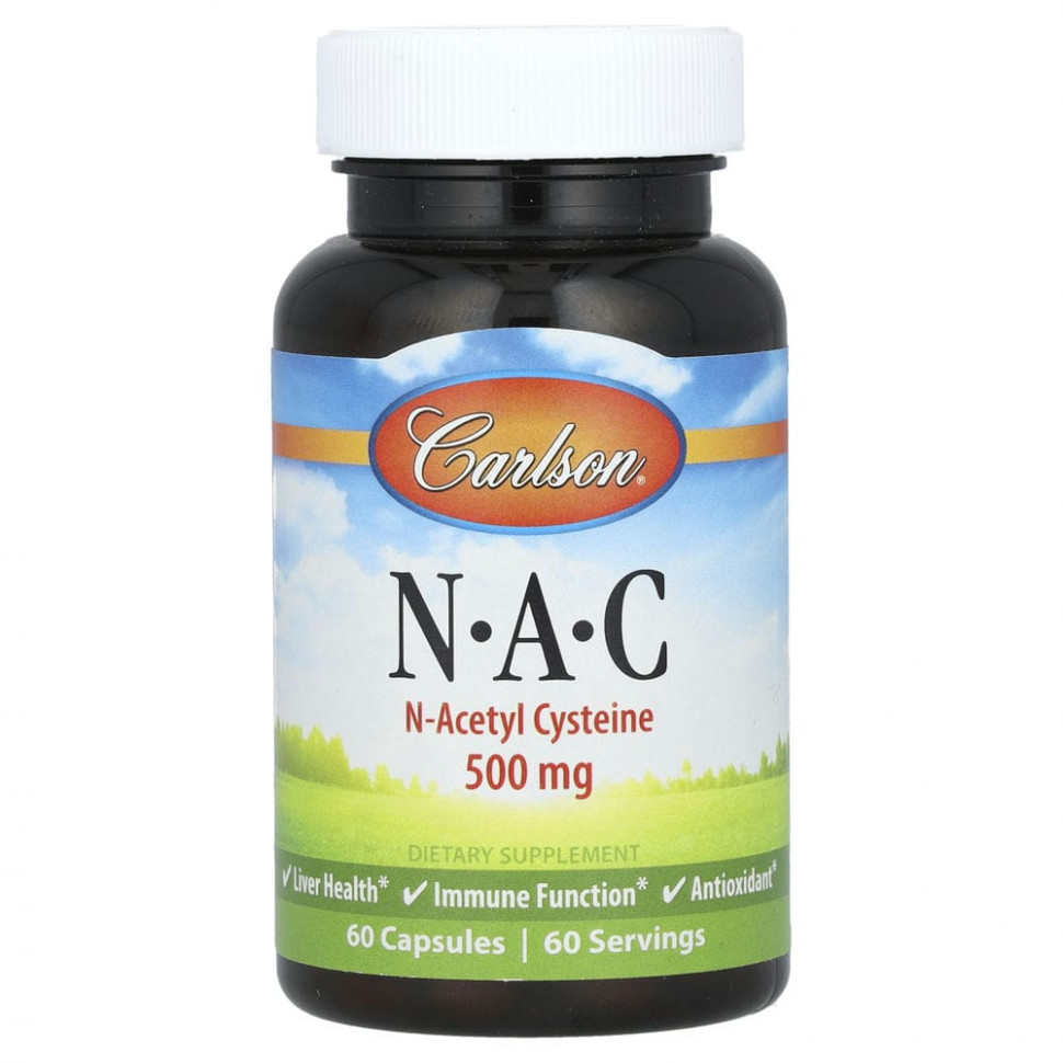 ���� ������ (Iherb) Carlson Labs, N-A-C, 500 ��, 60 ������, ������ �� 2350 ���