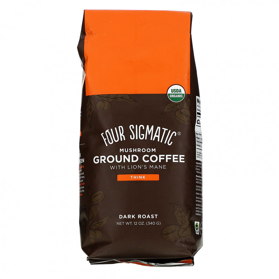 ���� ������ (Iherb) Four Sigmatic, Think, ������� ���� � �������� �����������, ������ �������, 340 � (12 �����), ������ �� 4180 ���