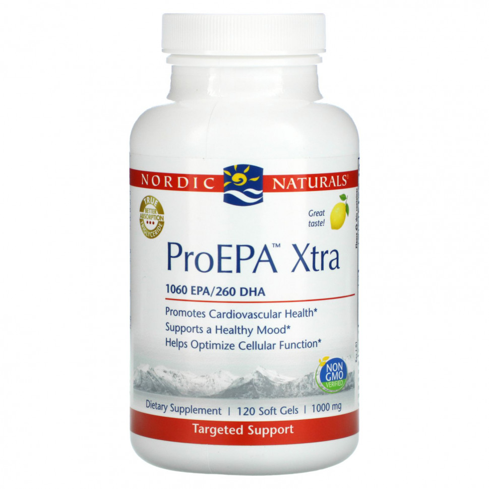 ���� ������ (Iherb) Nordic Naturals, ProEPA Xtra, �����, 1000 ��, 120 ������ ��������, ������ �� 11140 ���