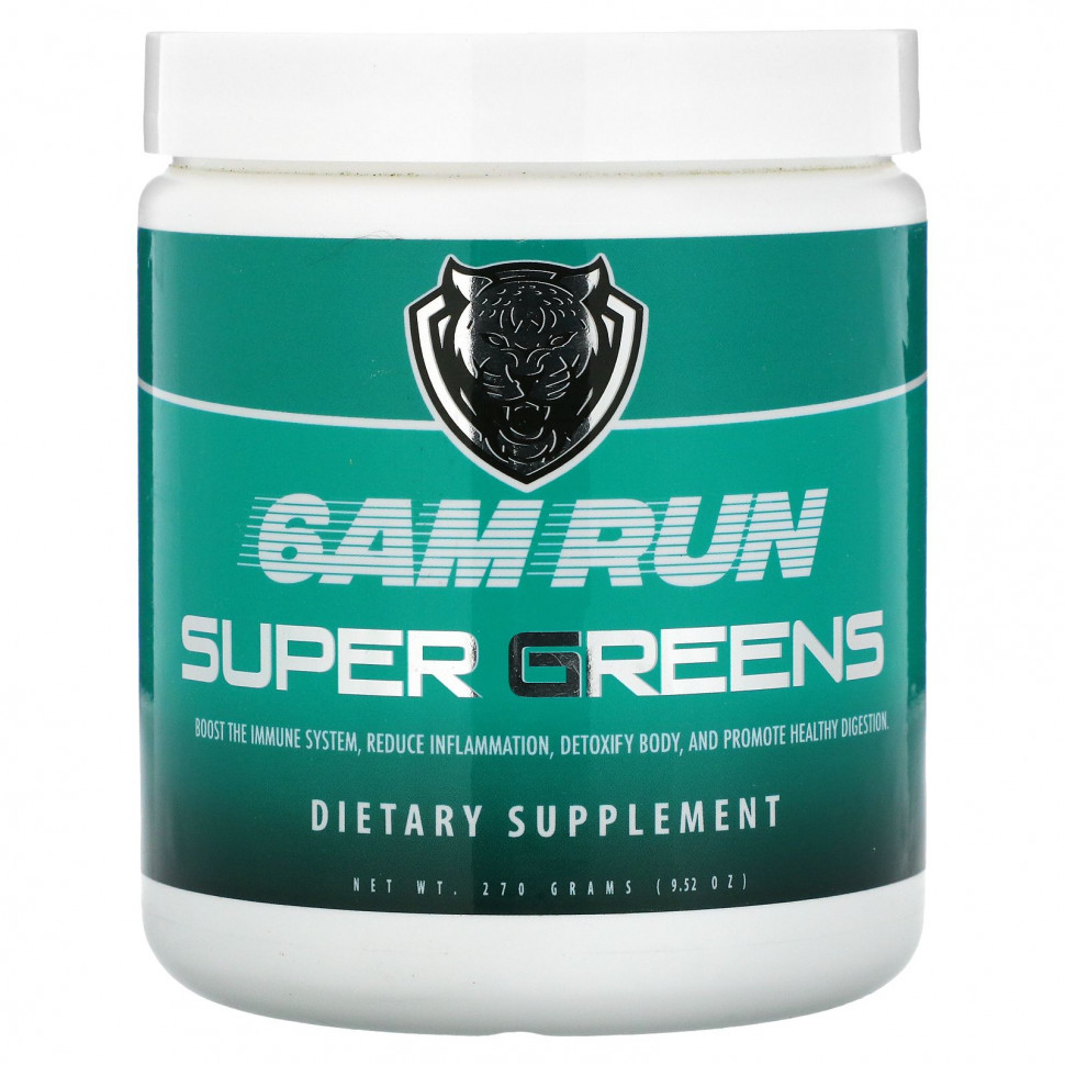 ���� ������ (Iherb) 6AM Run, Super Greens, 270 � (9,52 �����), ������ �� 5030 ���