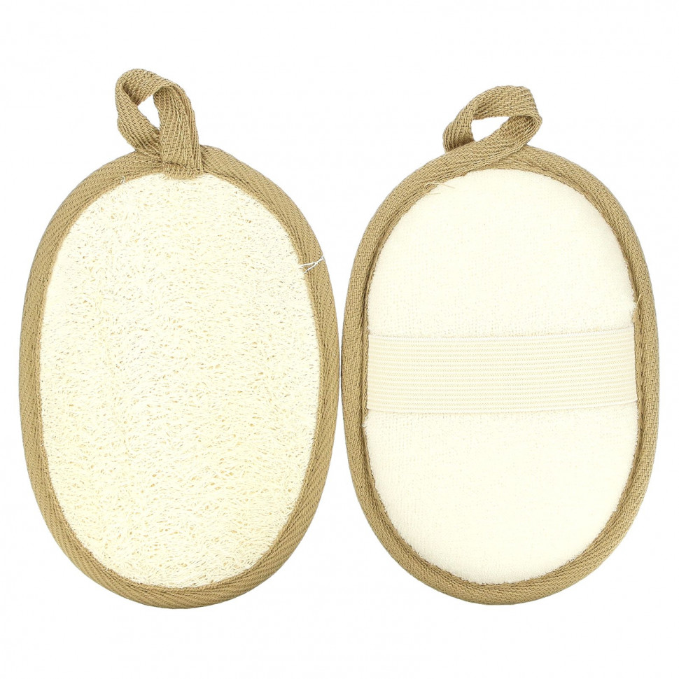 ���� ������ (Iherb) Beauty By Earth, Exfoliating Loofah, 2 Loofah Pads, ������ �� 2050 ���