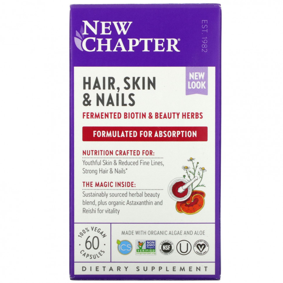 ���� ������ (Iherb) New Chapter, Perfect Hair, Skin & Nails, 60 Vegan Capsules, ������ �� 7440 ���