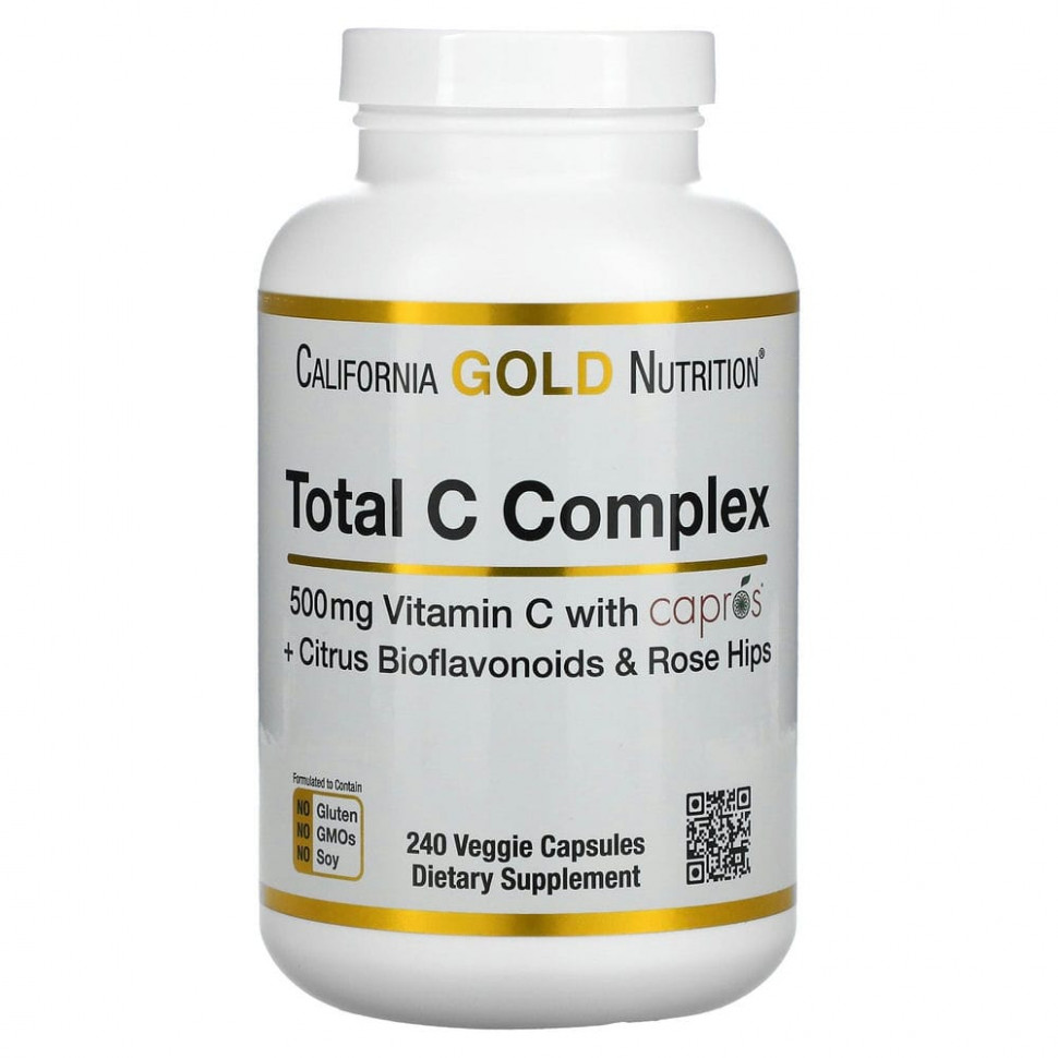 ���� ������ (Iherb) California Gold Nutrition, Total C Complex, 500 ��, 240 ������������ ������, ������ �� 3760 ���