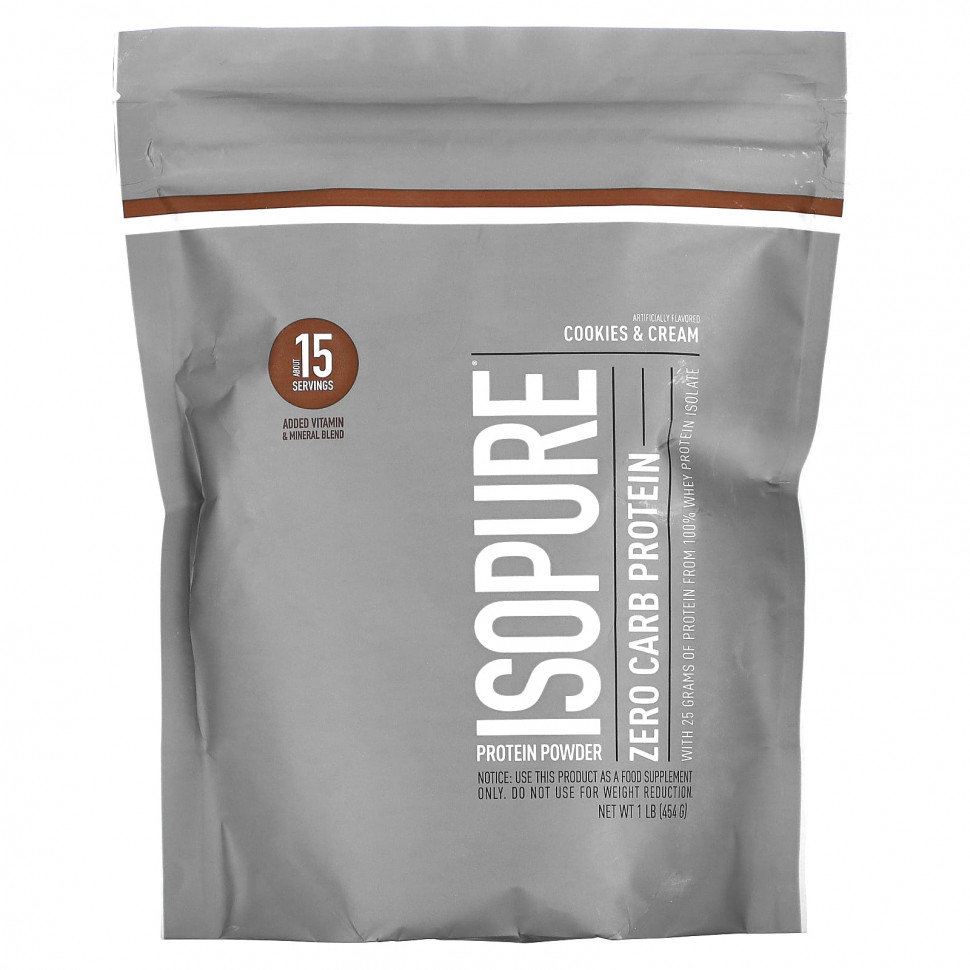 ���� ������ (Iherb) Isopure, ����������� ������� ��� ���������, ������� � ������, 454 � (1 ����), ������ �� 6110 ���