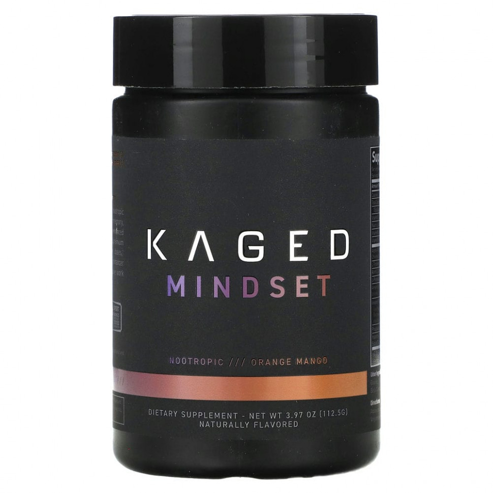 ���� ������ (Iherb) Kaged, Mindset, �������� � �����, 112,5 � (3,97 �����), ������ �� 7990 ���