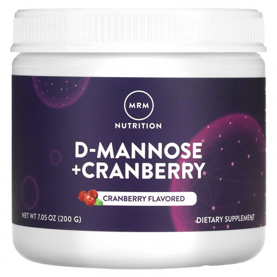 ���� ������ (Iherb) MRM Nutrition, D-Mannose + Cranberry, Cranberry, 7.05 oz (200 g), ������ �� 4080 ���