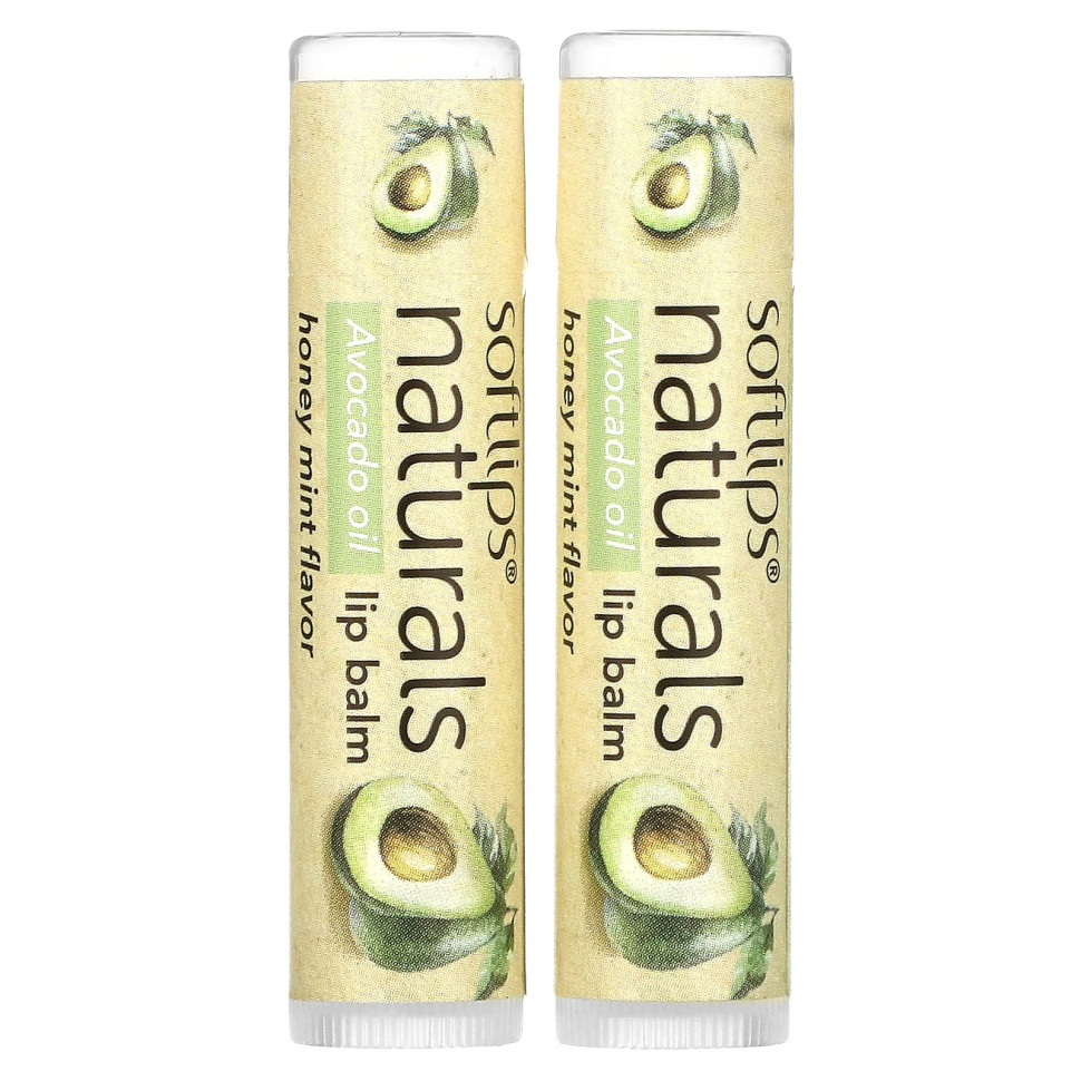 ���� ������ (Iherb) Softlips, Naturals, ������� ��� ���, ��� � ����, 2 ������� �� 4,2 � (0,15 �����), ������ �� 1230 ���