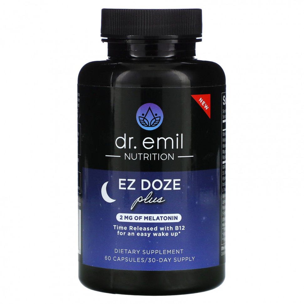 ���� ������ (Iherb) Dr Emil Nutrition, EZ DOZE Plus Melatonin, 60 ������, ������ �� 4960 ���