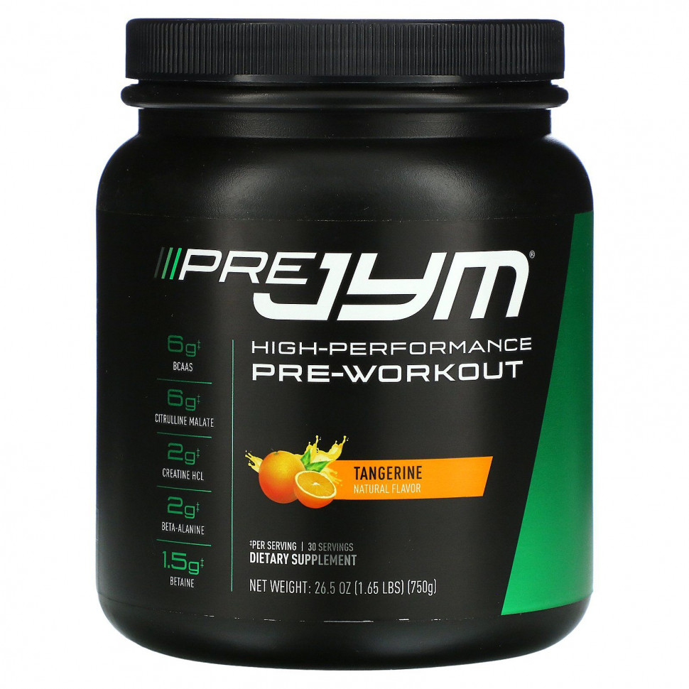 ���� ������ (Iherb) JYM Supplement Science, Pre JYM, ����������������� ����������������� �������, ��������, 750 � (1,65 �����), ������ �� 9480 ���