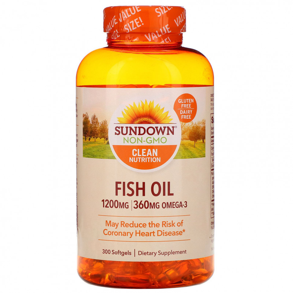 ���� ������ (Iherb) Sundown Naturals, ����� ���, 1200 ��, 300 ������ ��������, ������ �� 5540 ���