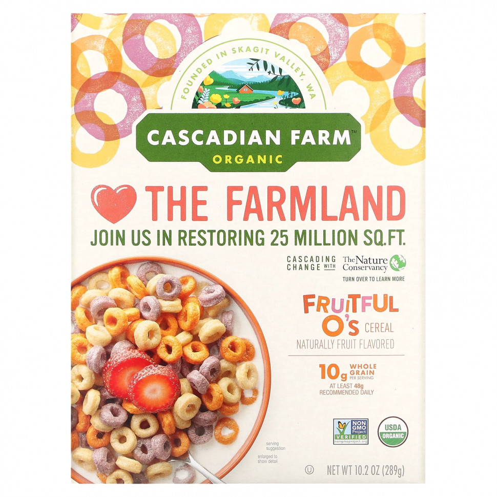   (Iherb) Cascadian Farm,   Fruitful O's, 289  (10,2 )    -     , -, 
