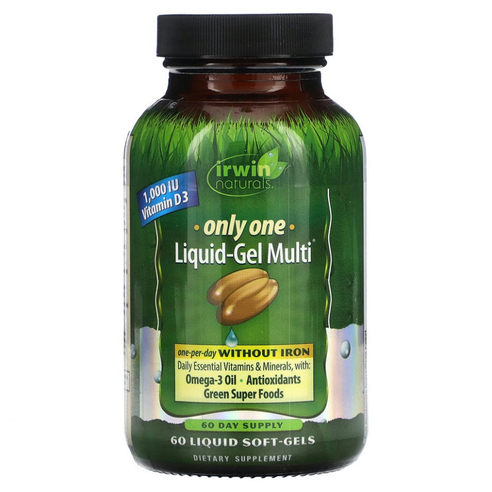 ���� ������ (Iherb) Irwin Naturals, Only One, ������������� � ���� ������� ����, ��� ������, 60 ����������� ������, ������ �� 4340 ���