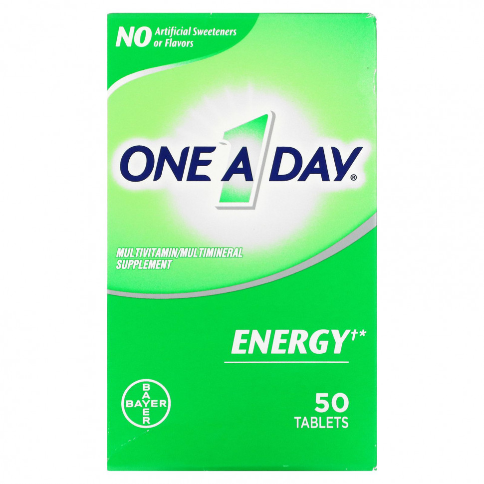 ���� ������ (Iherb) One-A-Day, Energy, ���������������� / ����������������� �������, 50 ��������, ������ �� 3140 ���