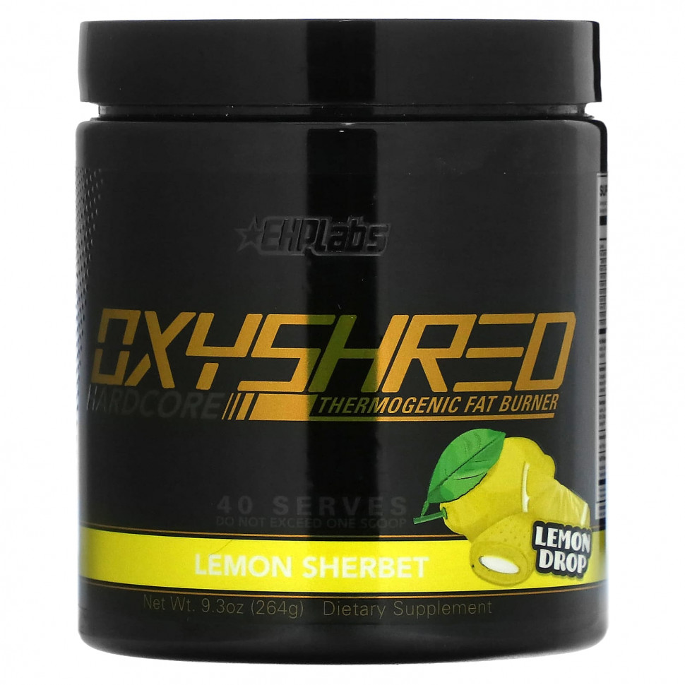 ���� ������ (Iherb) EHPlabs, OxyShred, Hardcore Thermogenic Fat Burner, �������� ������, 264 � (9,3 �����), ������ �� 9610 ���