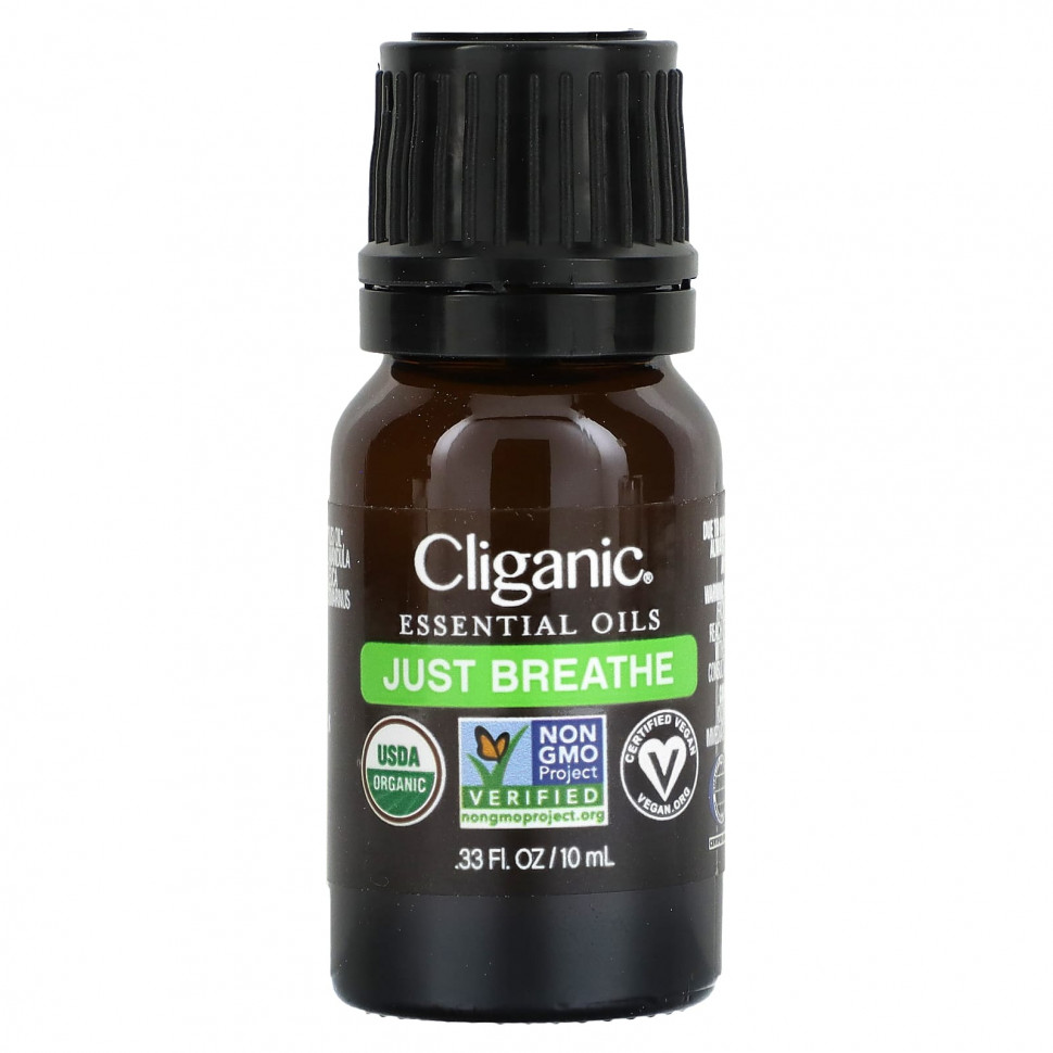 ���� ������ (Iherb) Cliganic, ����� ������� �����, Just Breathe, 10 �� (0,33 ����. �����), ������ �� 2000 ���