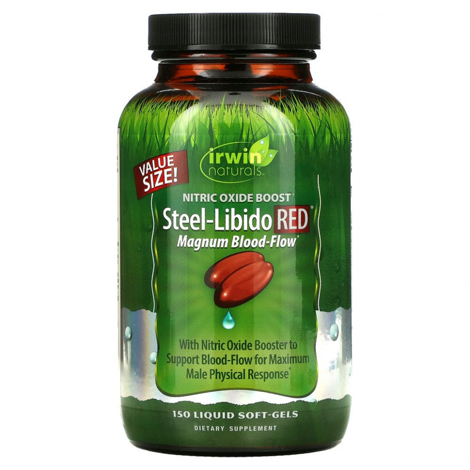 ���� ������ (Iherb) Irwin Naturals, Steel-Libido Red, ��������� ��������, 150 ������ ����������� ������ � ���������, ������ �� 9110 ���